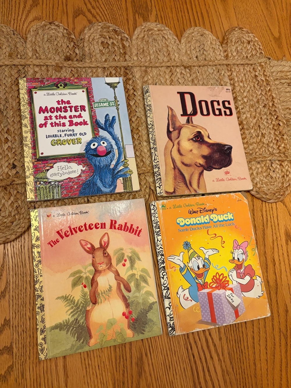 Vintage Lot of 4 “Little Golden Books,” hardcovers